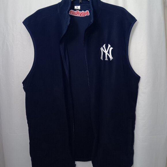 NY YANKEES INSPIRED BABY RUTH SLEEVELESS FLEECE VEST - Picture 8 of 8